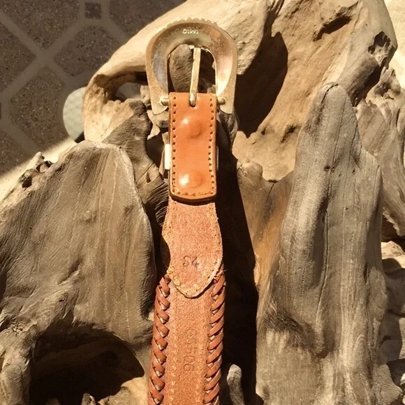 Vintage Sea Dream Leather Western Style Beaded Belt size 34 - Picture 8 of 13